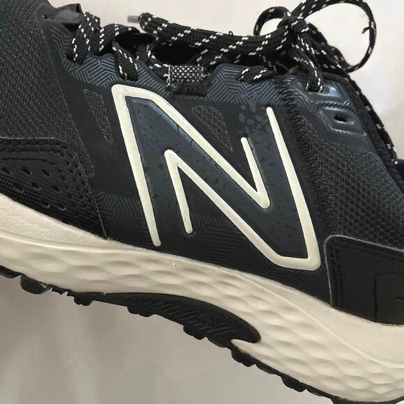 New Balance Trail Running Shoes W11 M9.5 W410LB8 Black Sneakers Comfort Outdoor - Picture 10 of 14